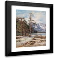 thumbnail image 1 of Georg Holub 12x14 Black Modern Framed Museum Art Print Titled - The Durrensee with the Monte Cristallo, Ampezzothal, 1 of 1