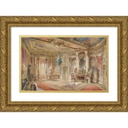 Georg Janny 14x11 Gold Ornate Wood Frame and Double Matted Museum Art Print Titled - Macart Style Salon
