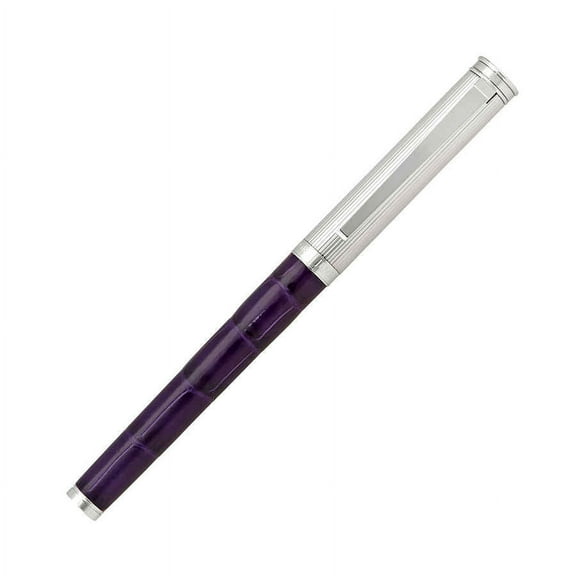 Georg Jensen Bespoke All Purple Alligator Fountain Pen