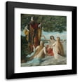 thumbnail image 1 of Georg Kugler 15x17 Black Modern Framed Museum Art Print Titled - Hagen with the Three Rhine Daughters, 1 of 5