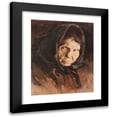 thumbnail image 1 of Georg Pauli 15x18 Black Modern Framed Museum Art Print Titled - Head of a Woman (1891), 1 of 5