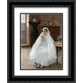 thumbnail image 1 of Georg Pauli 2x Matted 20x24 Black Ornate Framed Art Print 'French Confirmation', 1 of 2