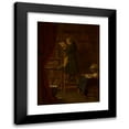 thumbnail image 1 of Georg Reimer 14x18 Black Modern Framed Museum Art Print Titled - In the Library (1850-1866), 1 of 5