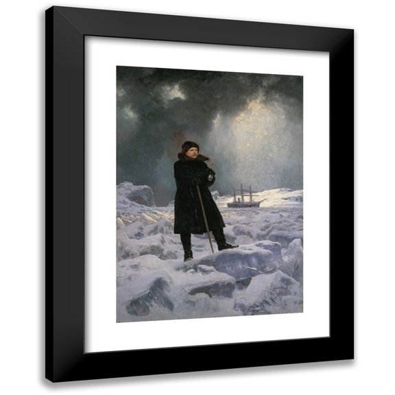 Georg Von Rosen 11x14 Black Modern Framed Museum Art Print Titled - The Explorer A.E. Nordenskiold (1886)