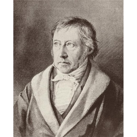 Georg Wilhelm Friedrich Hegel 1770 To 1831. German Philosopher. Poster Print