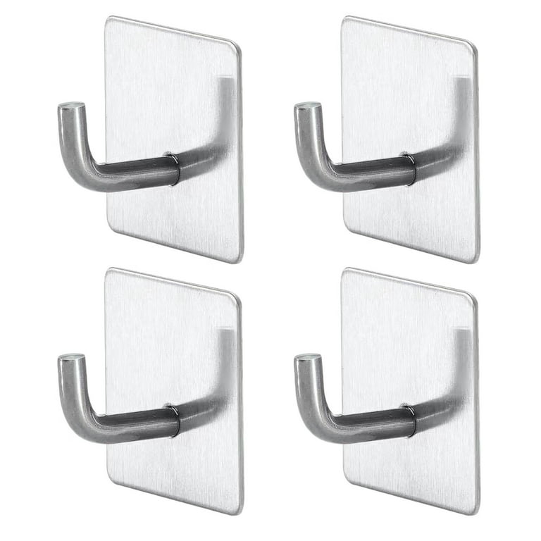 Adhesive Towel Hooks Heavy Duty Wall Hooks Stainless Steel