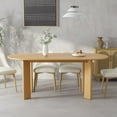 thumbnail image 1 of George 67"x33.5" Soild Wood Dining Table Oval Kitchen Table, Oak, 1 of 1