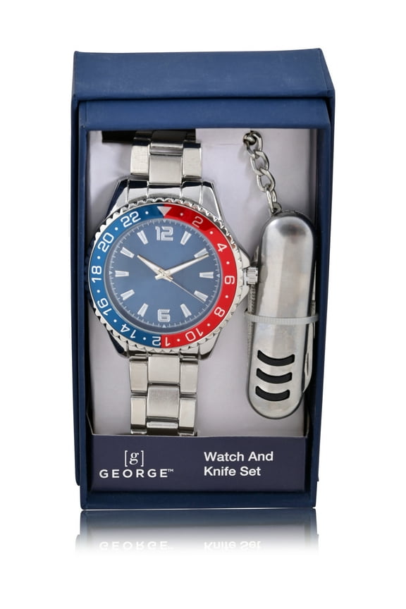 Adult Male Analog Watch Set with Matching Bracelet (42045SWMM)