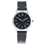 George Adult Male Analog Watch in Black and Silver Case 42033WMM