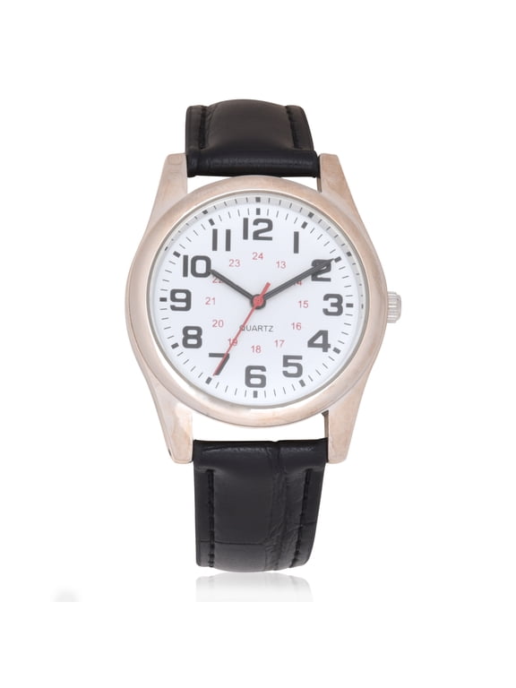 Adult Male Analog Watch with Round Case and PU Strap (Wmm5002WM1)
