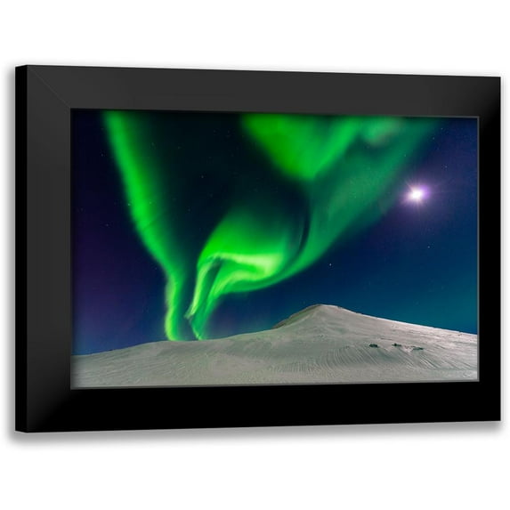 George, Andrew 24x17 Black Modern Framed Museum Art Print Titled - Dancing With The Moon