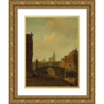 thumbnail image 1 of George Andries Roth 19x24 Gold Ornate Framed and Double Matted Museum Art Print Titled - Imaginary View of Arnhem (Late 1830s), 1 of 4