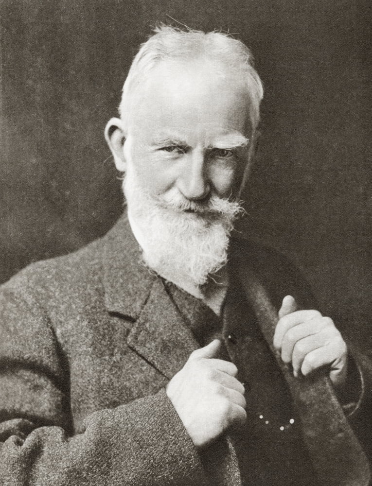 George Bernard Shaw 1856 Canvas Art - Ken Welsh Design Pics (26 x 34)