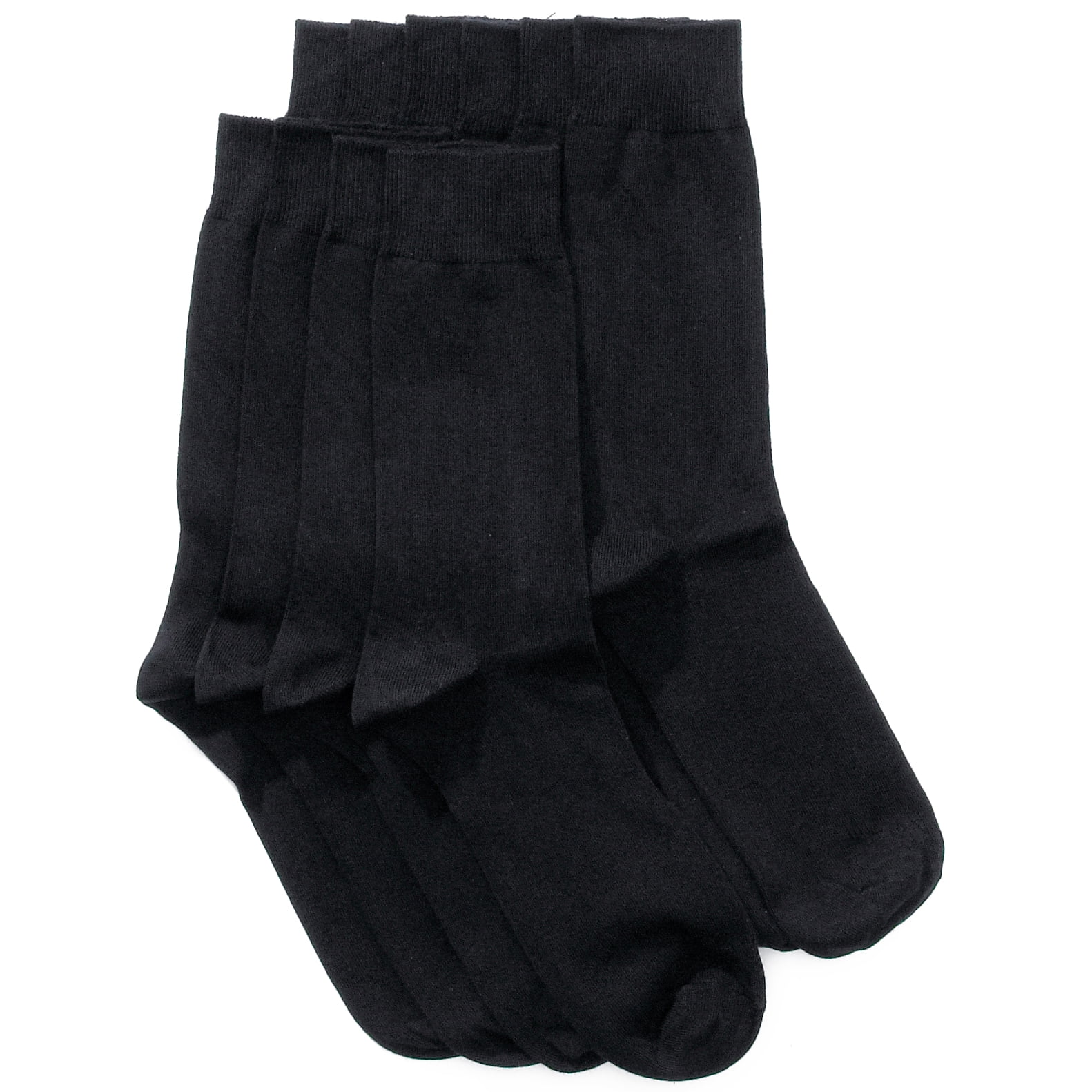 Big Men's 5Pack Black Socks, Size 13 15