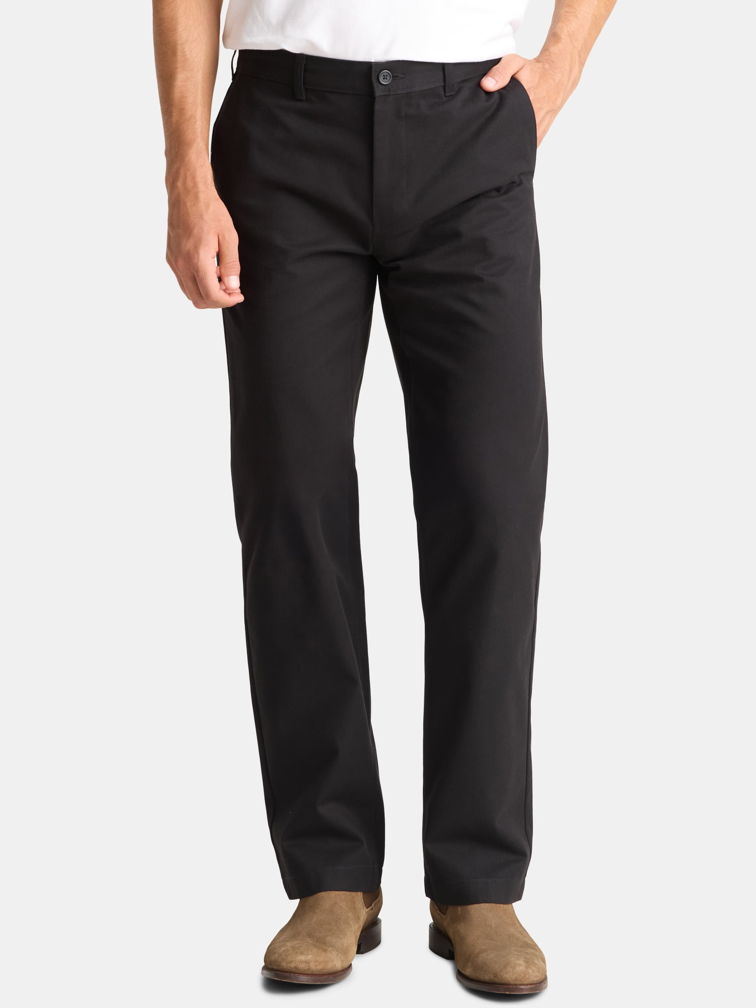 George Big Men's Flat Front Wrinkle Resistant Pant