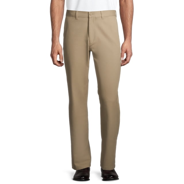 George Men's Flat Front Wrinkle Resistant Pants - Walmart.com