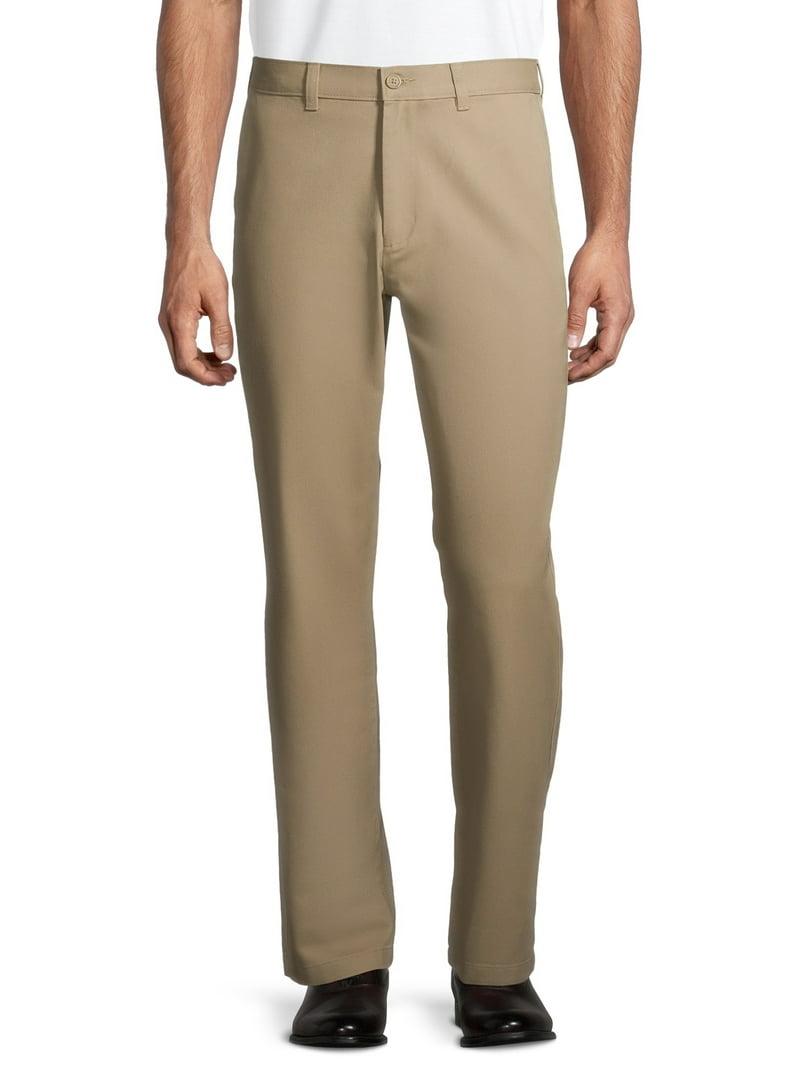 George men's Flat Front Wrinkle Resistant Pants - Walmart.com
