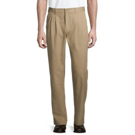 George Men's & Big Men's Classic Fit George Big Men's Pleated Front Wrinkle Resistant Pants, Waist Sizes 29-52
