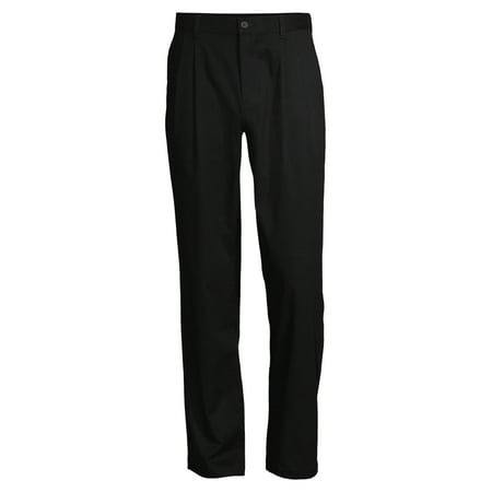 George Men's & Big Men's Classic Fit George Big Men's Pleated Front Wrinkle Resistant Pants, Waist Sizes 29-52