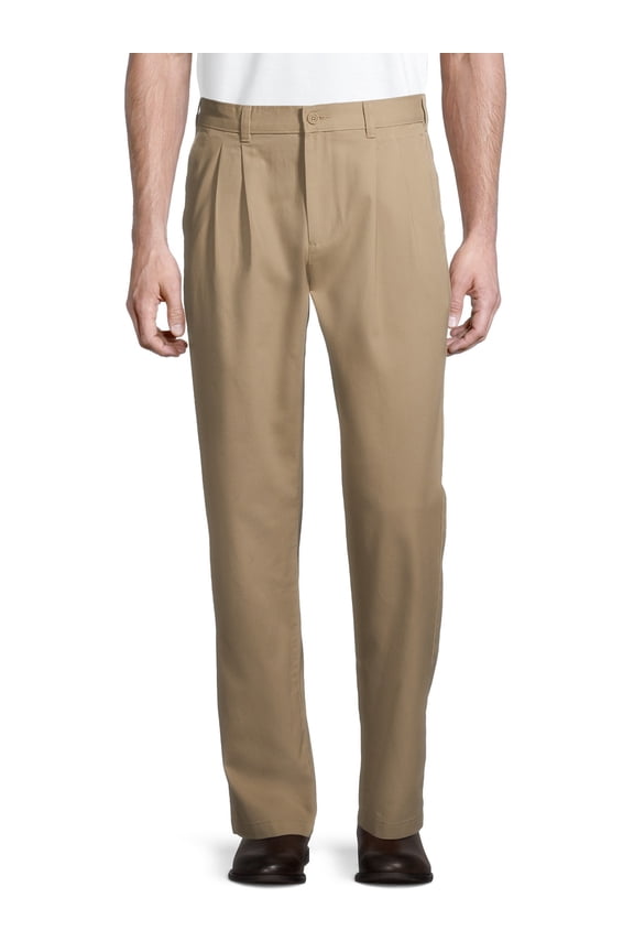 Big Men's Pleated Front Wrinkle Resistant Pants