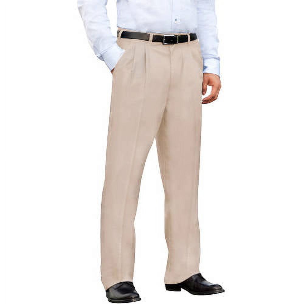 Big Men's Pleated Front Wrinkle Resistant Pants