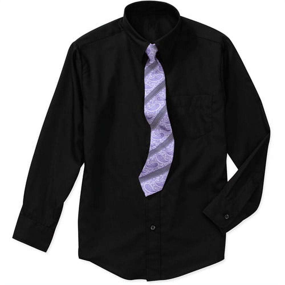 Boys' Dress Shirt And Tie Set