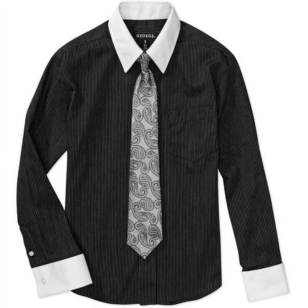 Boys' Dress Shirt and Tie Set
