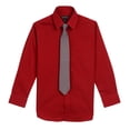 Boys' Long Sleeve Dress Shirt And Tie 2Piece Set
