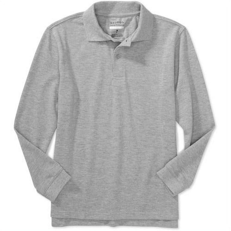 George Boys Long Sleeve Polo Shirt Walmart
