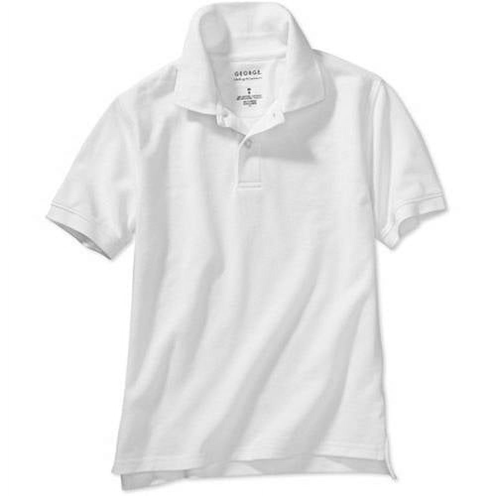 George Boys School Uniform Short Sleeve Polo Shirt with Stain Resistant Scotchgard Treatment (Little Boys & Big Boys) - image 1 of 1