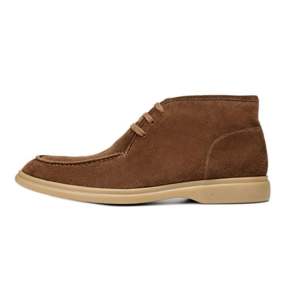 George Brown Bilt Men's Suede Foster Moccasin Chukka Boots Sz 12 Caramel