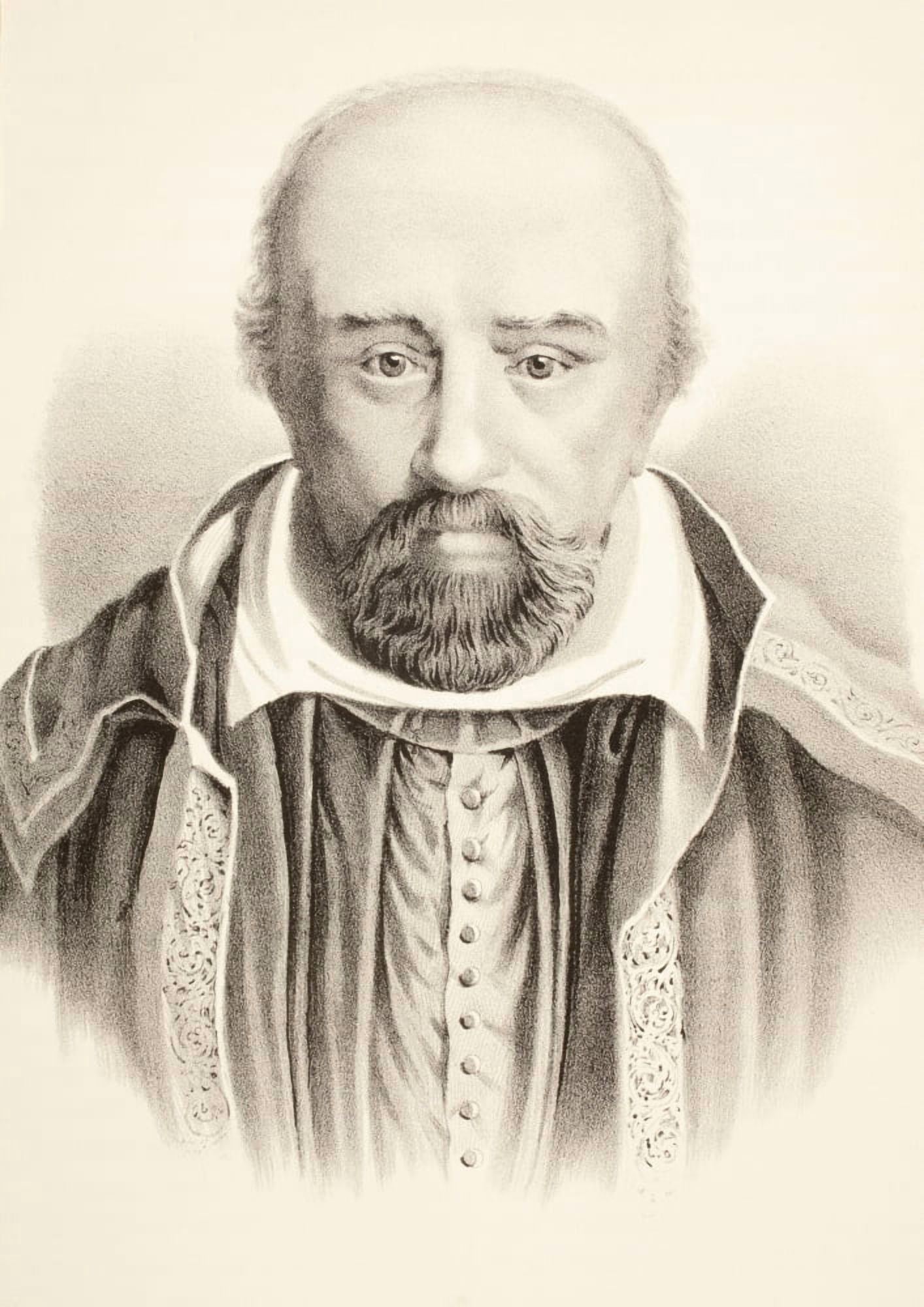 George Buchanan 1506 - 1582 Scottish Humanist Historian And Scholar From The Scots Worthies According To Howies Second Edition 1781 Published 1879 Canvas Art - Ken Welsh Design Pics (24 x 34)