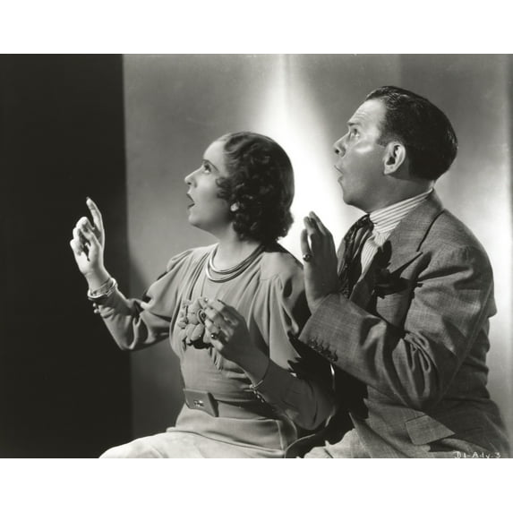 George Burns Looking Away Classic Couple Portrait Photo Print (8 x 10)