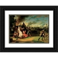 thumbnail image 1 of George Caleb Bingham 18x14 Black Ornate Wood Framed Double Matted Museum Art Print Titled - Order No. 11 (1865-1868), 1 of 5
