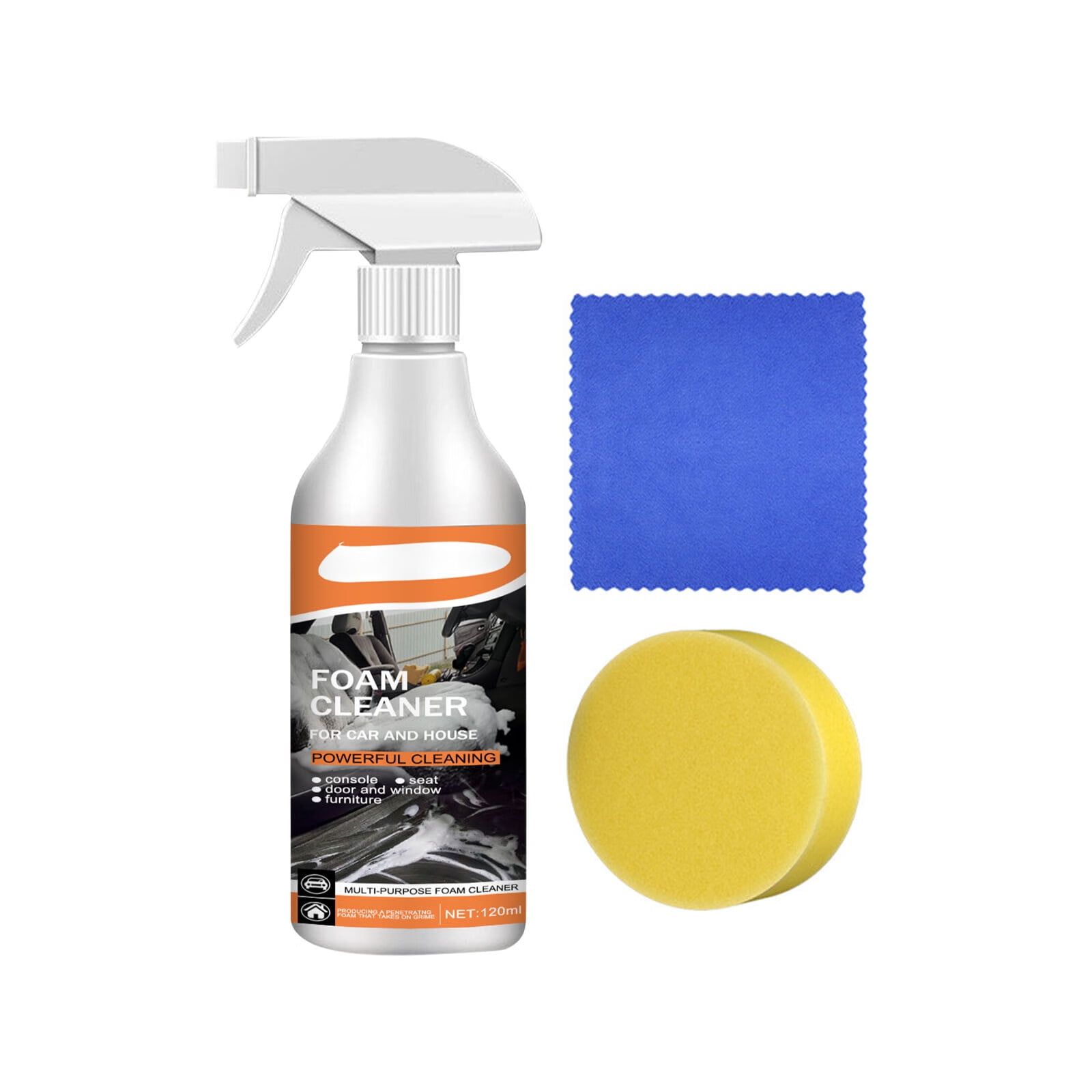 Car Interior Cleaning Agent Multipurpose Car Stain Remover Powerful Stain  Removing Foam Auto Roof Dash Cleaning Car Supplies