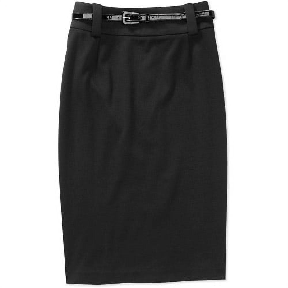 George Career Essentials Women's Belted Ponte Skirt - Walmart.com