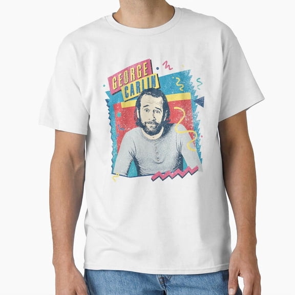 George Carlin Retro Style Original Faded Design Stand Up Comedian T-Shirt