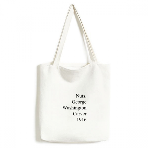 George Carver Quotes Tote Canvas Bag Shopping Satchel Casual Handbag