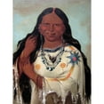thumbnail image 1 of George Catlin- Kay-a-gis-gis a Young Woman; a beautiful young woman pulling her hair out of braid. Poster Print by, 1 of 3
