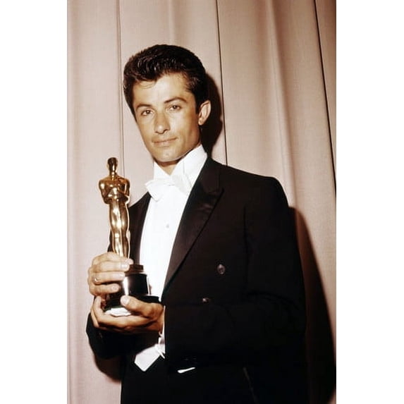 George Chakiris 24x36 Poster holding Academy Award