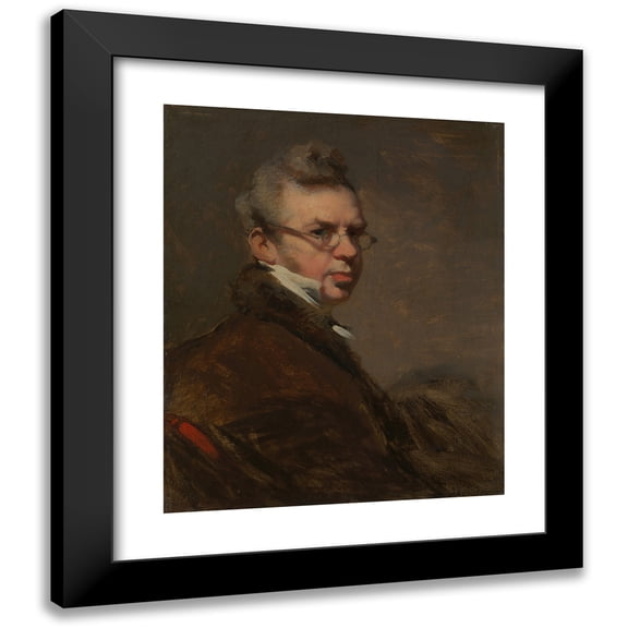 George Chinnery 15x18 Black Modern Framed Museum Art Print Titled - Self-Portrait (1825-28)