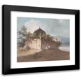 thumbnail image 1 of George Chinnery 17x15 Black Modern Framed Museum Art Print Titled - Figure Seated by an Indian Temple, 1 of 5