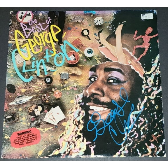 George Clinton Signed Autographed The Best Of Album Vinyl LP JSA AQ33225