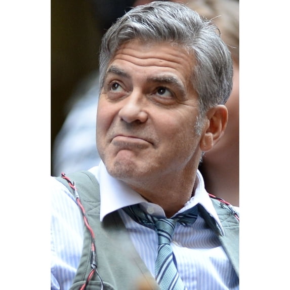 George Clooney On Location For Money Monster Movie Shoot New York Ny April 18 2015. Photo By Kristin
