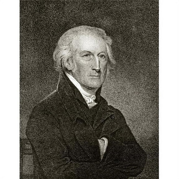 George Clymer 1739 To 1813 American Statesman & Founding Father A Signatory of Declaration of Independence 19th Century Engraving by J.B. Longacre From A Miniature by Trott Poster Print - 12 x 16