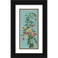 thumbnail image 1 of George Cochran Lambdin 13x24 Black Ornate Framed Double Matted Museum Art Print Titled: Roses and Fuchsia (1878), 1 of 5