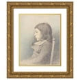 thumbnail image 1 of George Dance 12x14 Gold Ornate Wood Frame and Double Matted Museum Art Print Titled - Portrait of a Boy (1793), 1 of 4