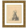 thumbnail image 1 of George Dance 15x18 Gold Ornate Wood Frame and Double Matted Museum Art Print Titled - Portrait of an Elderly Lady (1796), 1 of 4