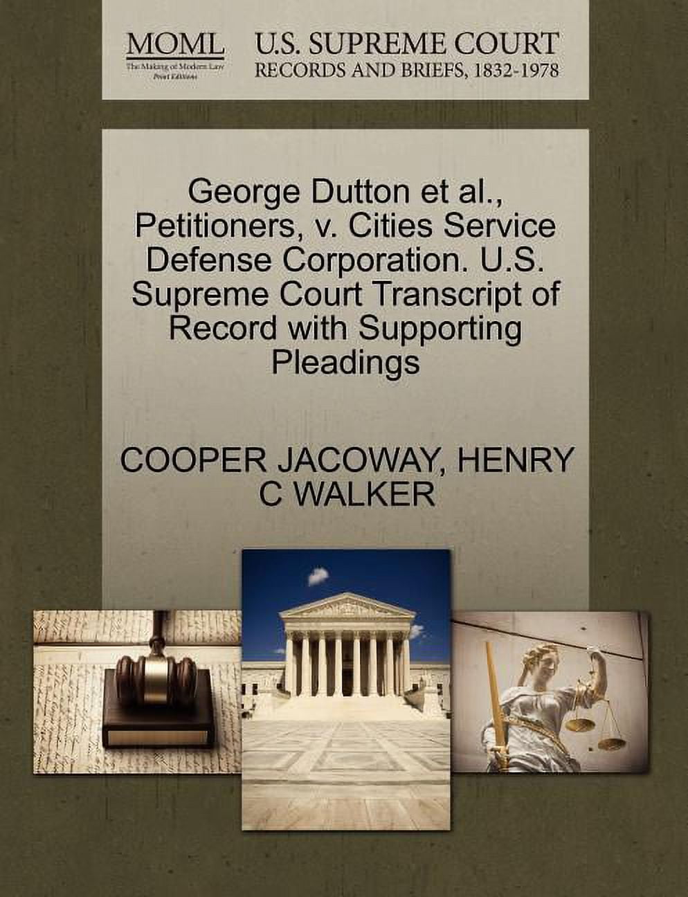 Dutton et al., Petitioners, V. Cities Service Defense
