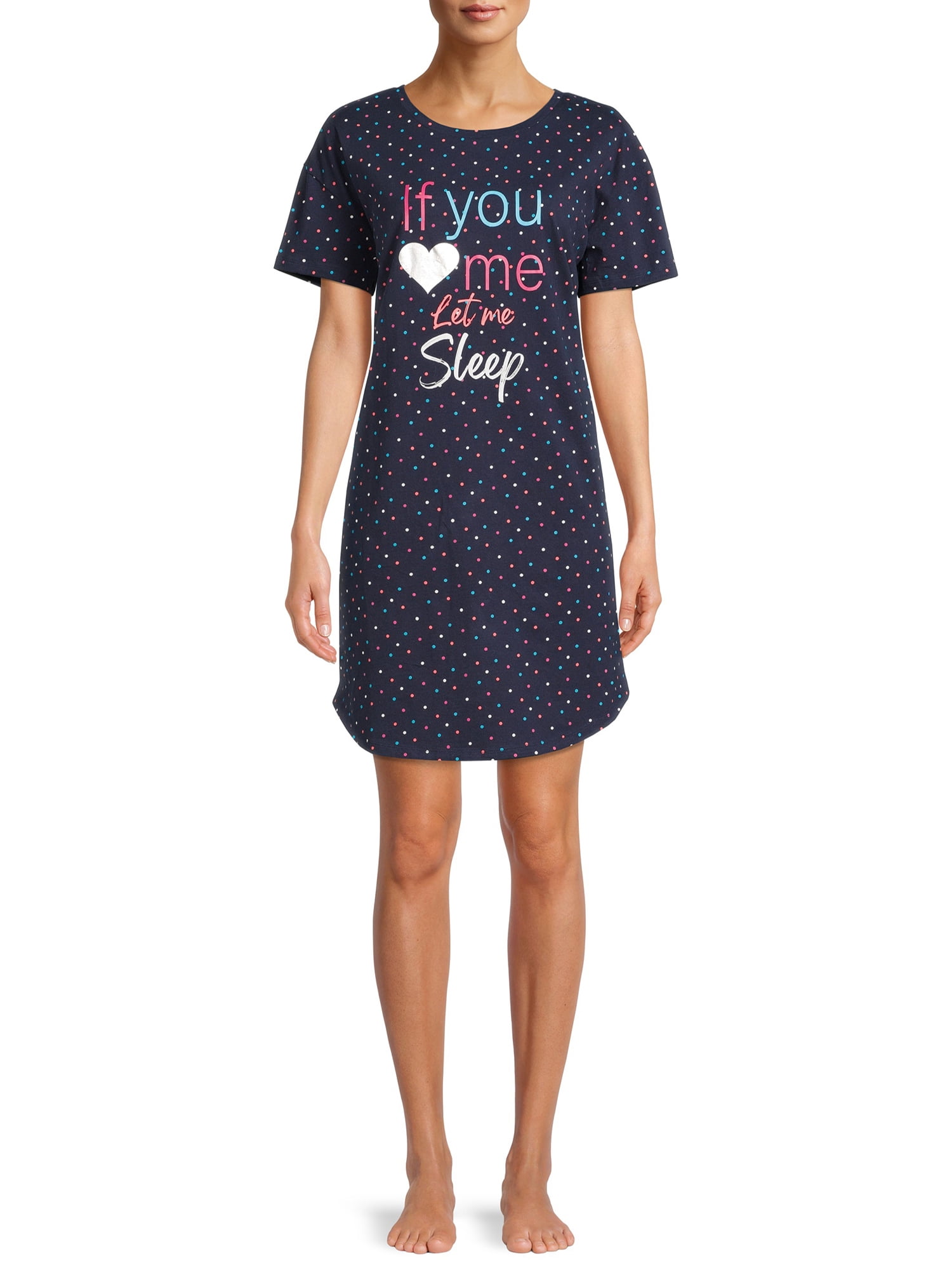George Women s Organic Cotton Nightshirt Walmart